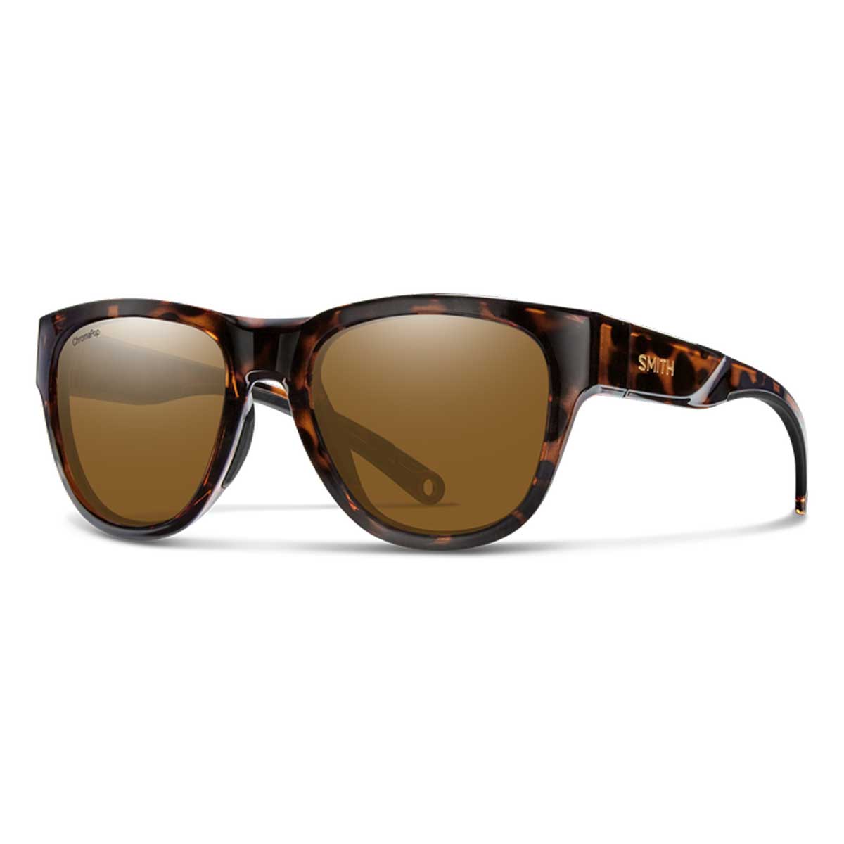 Smith Rockaway Glass Sunglasses Polarized Chromapop in Tortoise with Brown